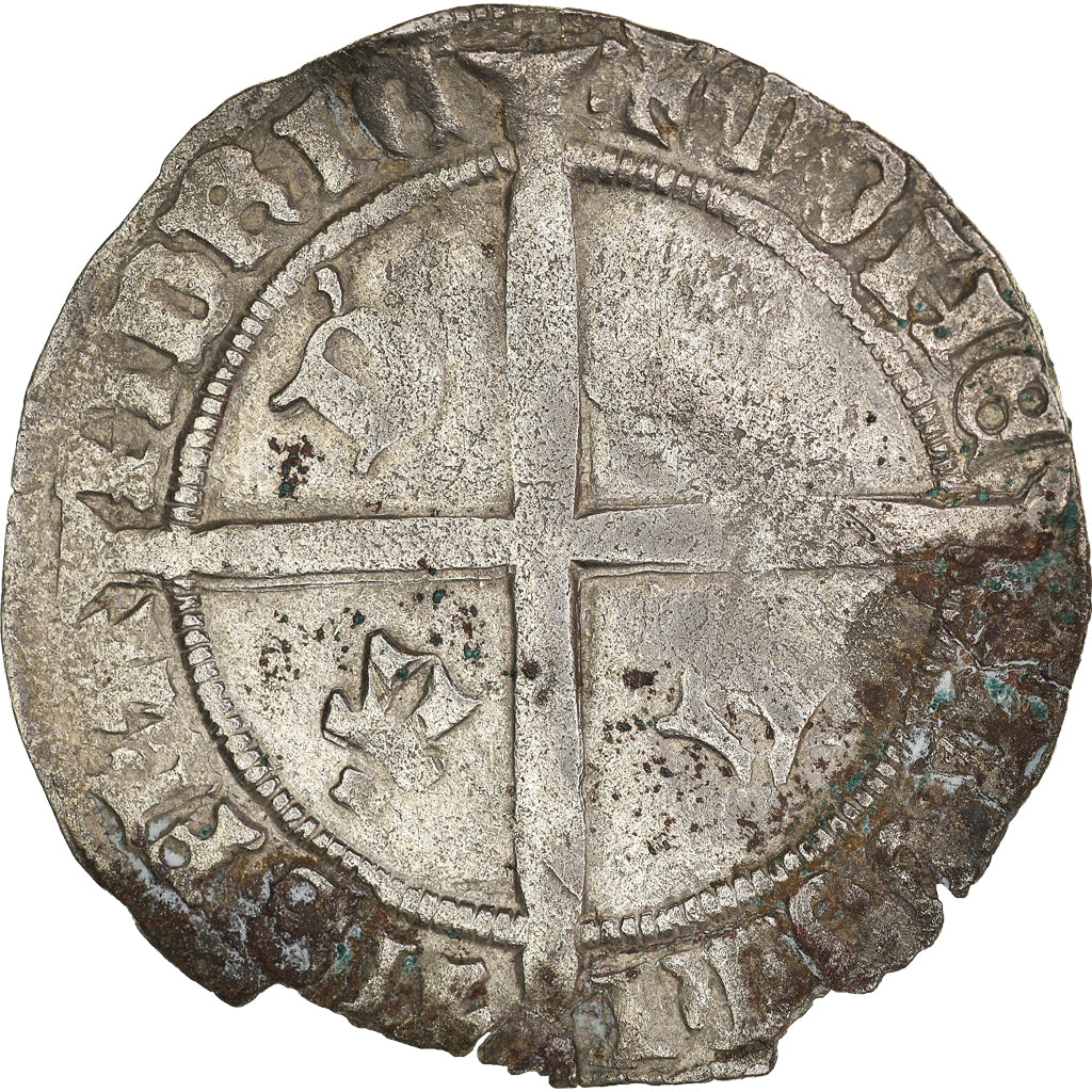 Coin, France, Flanders, Philippe le Bon, Double Gros, VF(20-25), Silver