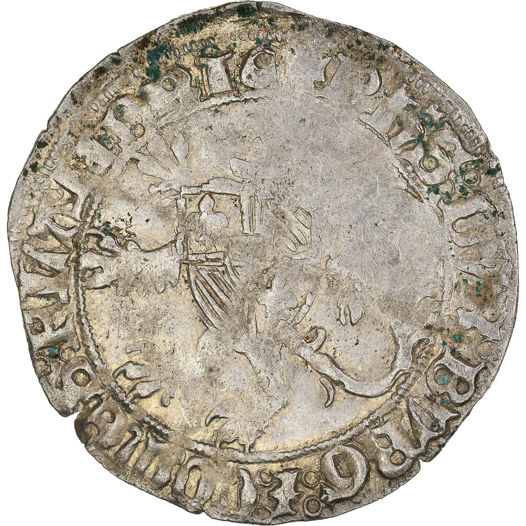 Coin, France, Flanders, Philippe le Bon, Double Gros, VF(20-25), Silver