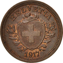 Coin, Switzerland, Rappen, 1917, Bern, AU(55-58), Bronze, KM:3.2