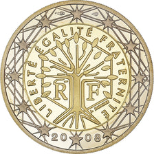 France, 2 Euro, 2008, Paris, BE, MS(65-70), Bi-Metallic, KM:1414