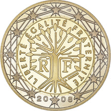 France, 2 Euro, 2008, Paris, BE, MS(65-70), Bi-Metallic, KM:1414