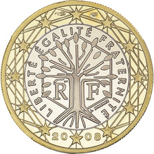 France, Euro, 2008, Paris, Proof / BE, MS(65-70), Bi-Metallic, KM:1413