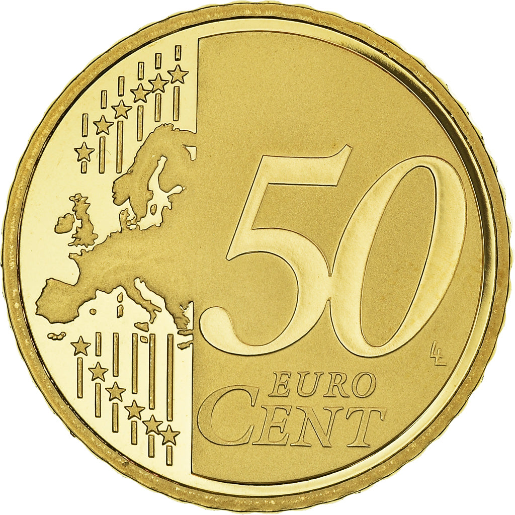 France, 50 Euro Cent, 2008, Paris, Proof / BE, MS(65-70), Brass, KM:1412