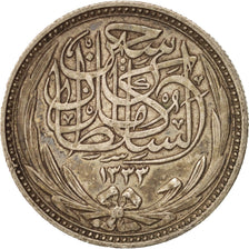 Égypte, Hussein Kamil, 5 Piastres, 1917, TTB, Argent, KM:318.1