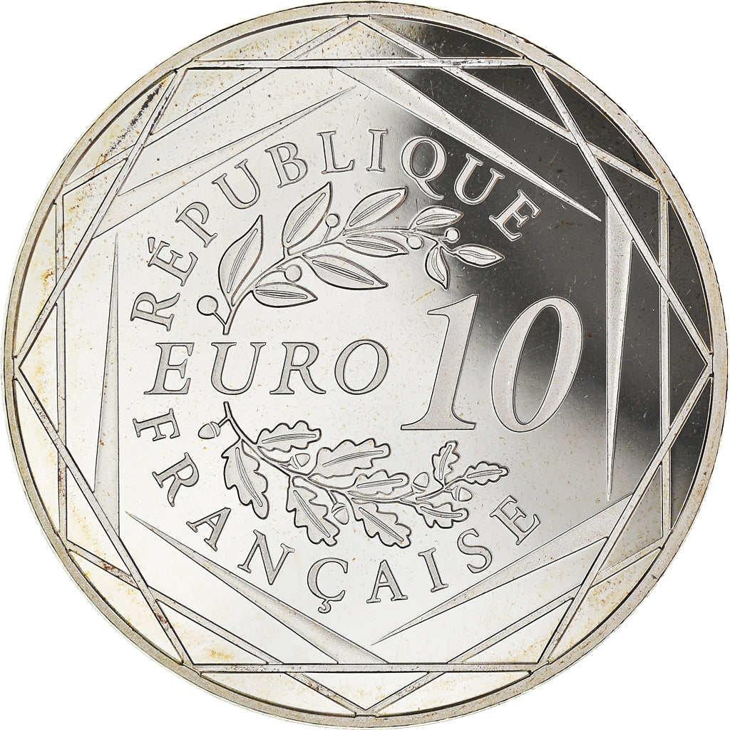 France, Monnaie de Paris, 10 Euro, Coq, 2016, Paris, FDC, Argent