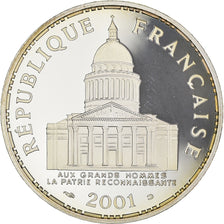 Moneta, Francia, Panthéon, 100 Francs, 2001, Paris, Proof, FDC, Argento