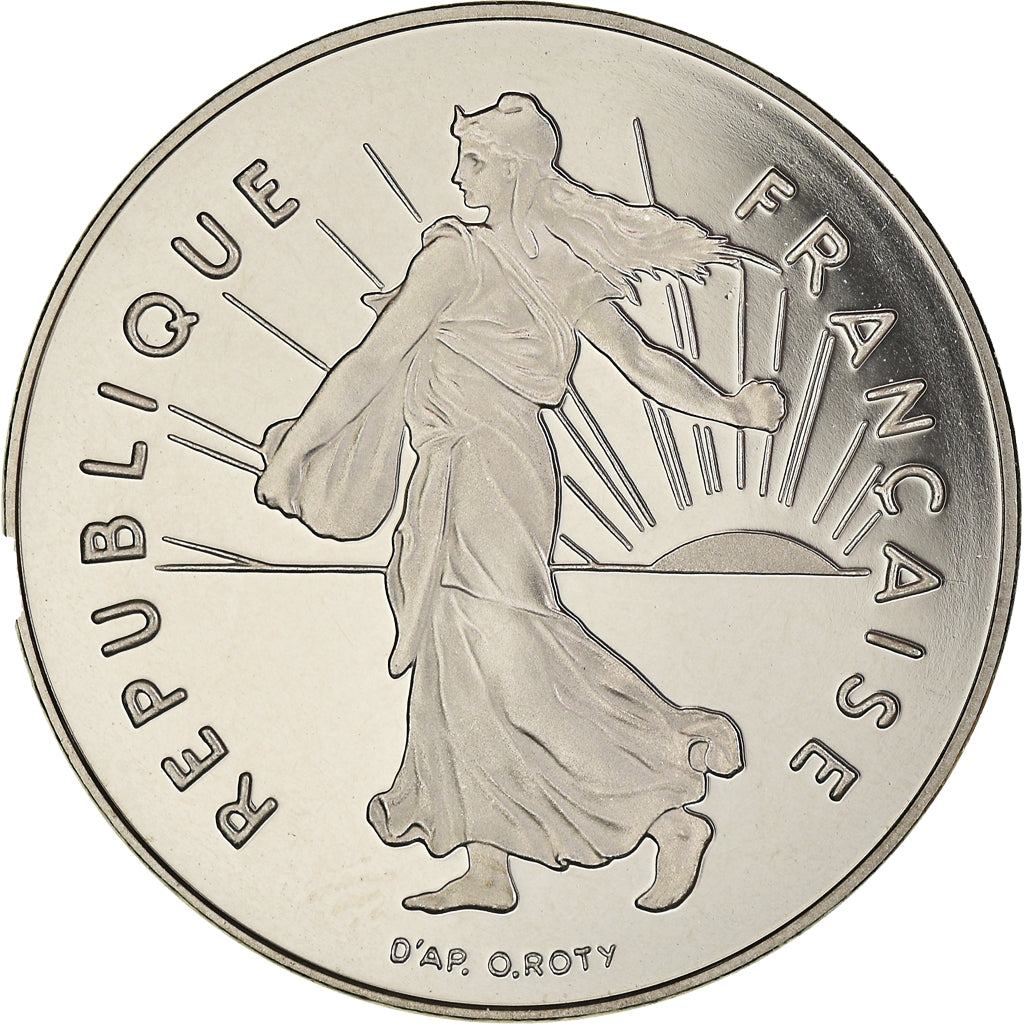 Moneta, Francia, Semeuse, 5 Francs, 2001, Paris, Proof / BE, FDC, Nichel