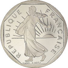 Moneda, Francia, Semeuse, 2 Francs, 2001, Paris, Proof / BE, FDC, Níquel
