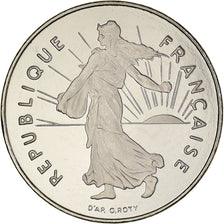 Coin, France, Semeuse, Franc, 2001, Paris, Proof / BE, MS(65-70), Nickel