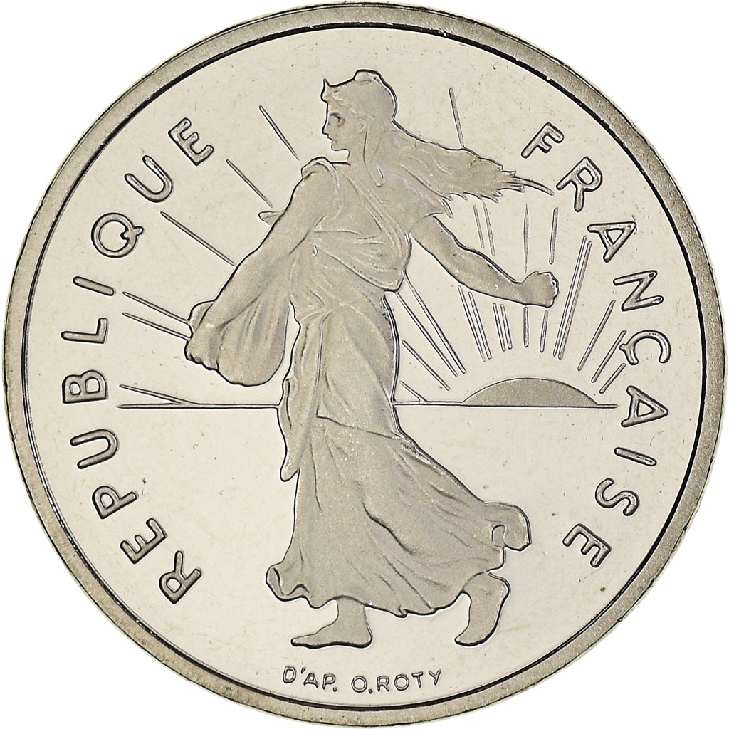 Münze, Frankreich, Semeuse, 1/2 Franc, 2001, Paris, Proof / BE, STGL, Nickel