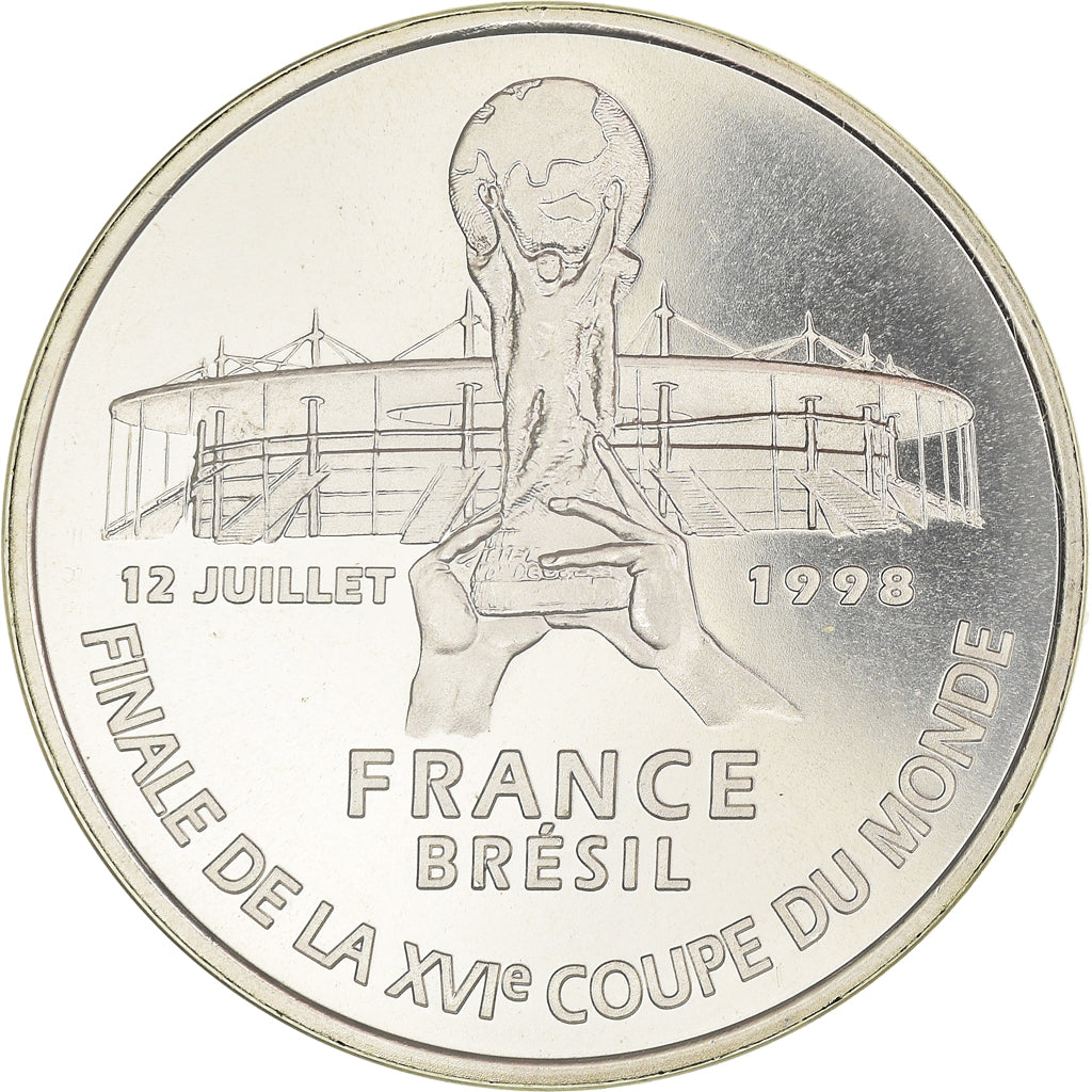 Coin, France, Coupe du Monde, 5 Francs, 1998, BU, MS(65-70), Silver