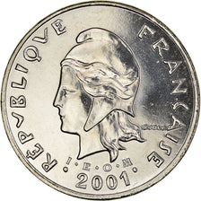 Coin, French Polynesia, 50 Francs, 2001, Paris, FDC, MS(65-70), Nickel, KM:13