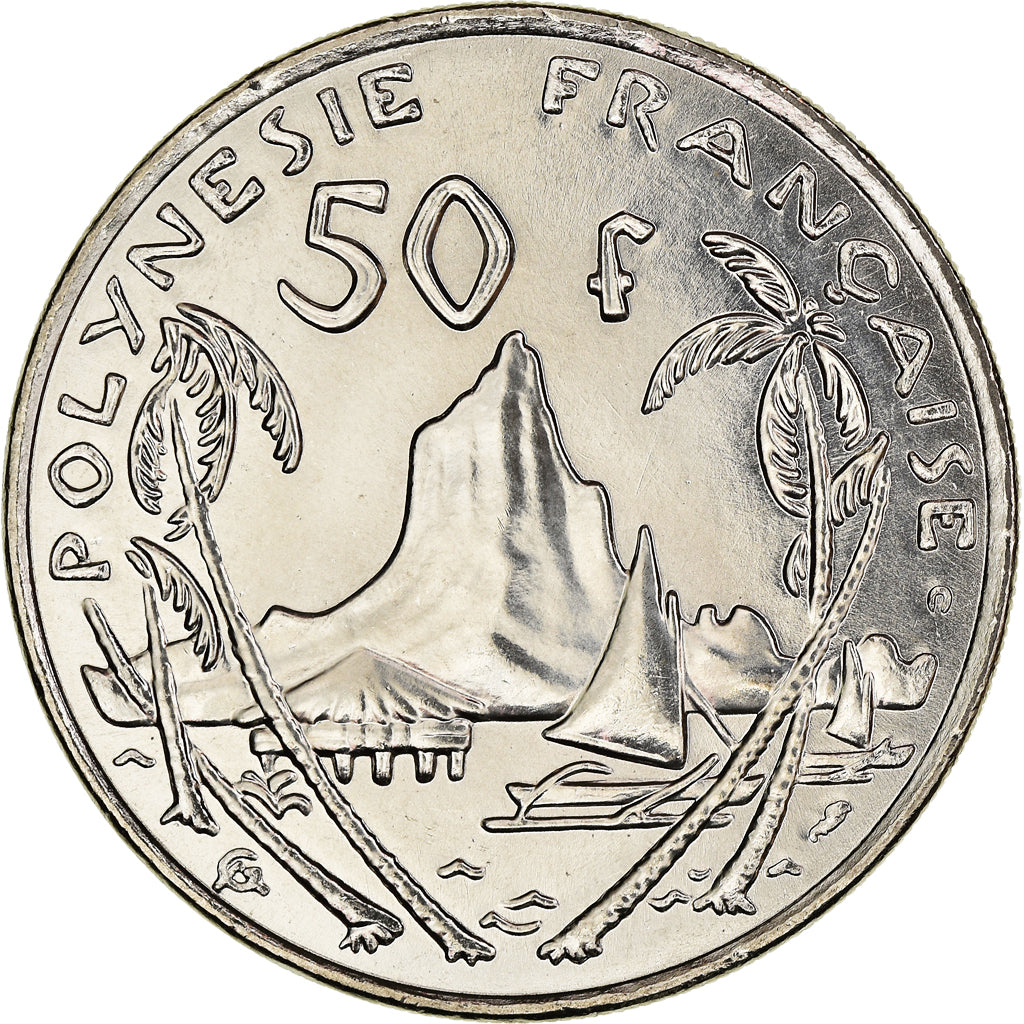 Coin, French Polynesia, 50 Francs, 2001, Paris, FDC, MS(65-70), Nickel, KM:13