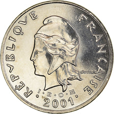 Münze, French Polynesia, 50 Francs, 2001, Paris, FDC, STGL, Nickel, KM:13