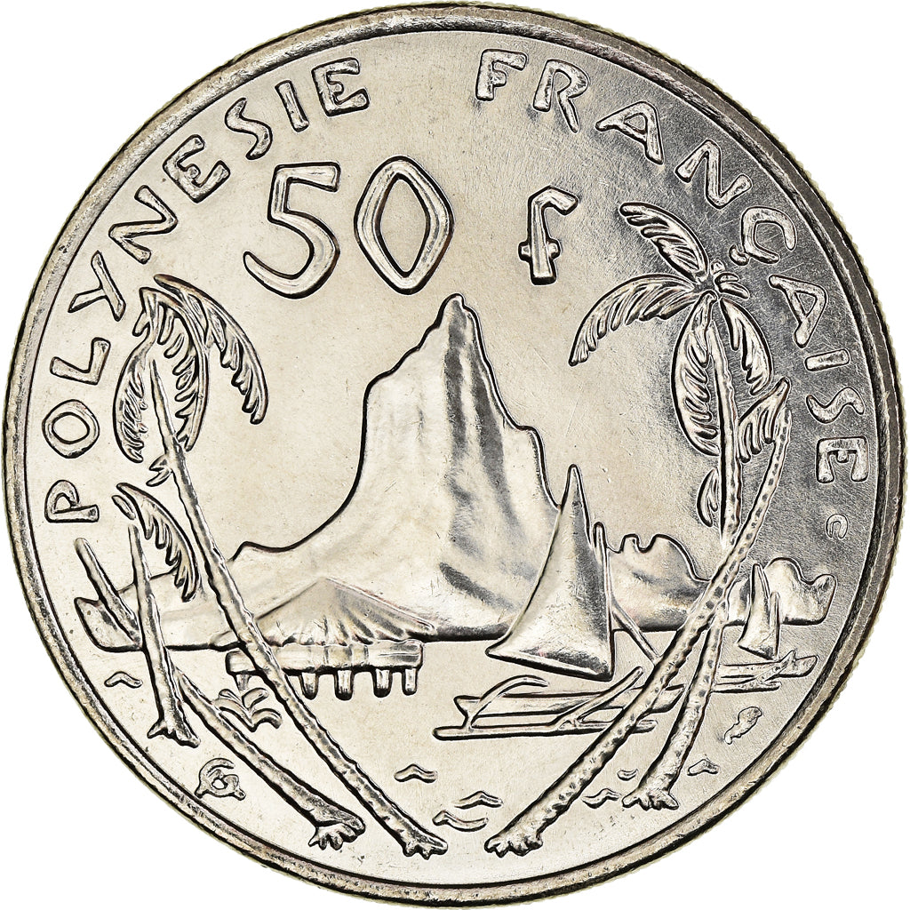 Münze, French Polynesia, 50 Francs, 2001, Paris, FDC, STGL, Nickel, KM:13