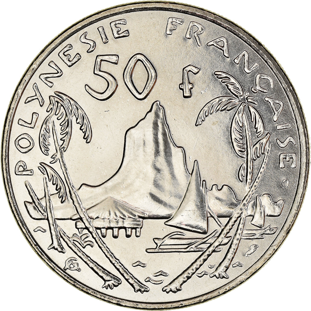 Coin, French Polynesia, 50 Francs, 2001, Paris, FDC, MS(65-70), Nickel, KM:13