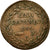 Monnaie, Monaco, Honore V, 5 Centimes, Cinq, 1837, Monaco, TTB, Cuivre, KM:95.2a