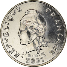 Münze, French Polynesia, 50 Francs, 2001, Paris, FDC, STGL, Nickel, KM:13