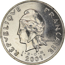 Coin, French Polynesia, 50 Francs, 2001, Paris, MS(65-70), Nickel, KM:13