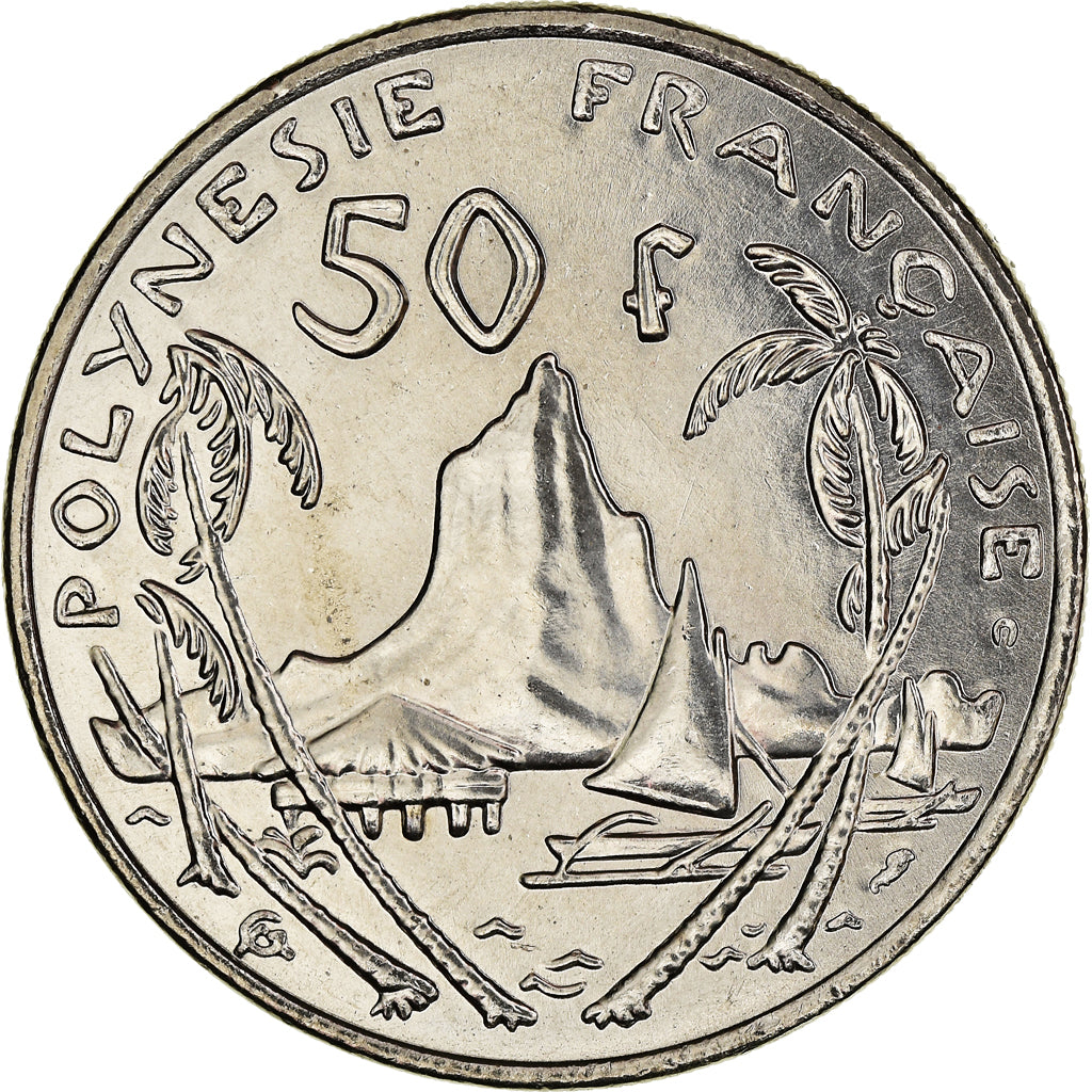 Coin, French Polynesia, 50 Francs, 2001, Paris, MS(65-70), Nickel, KM:13