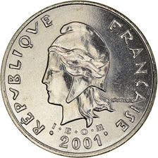 Münze, French Polynesia, 50 Francs, 2001, Paris, STGL, Nickel, KM:13