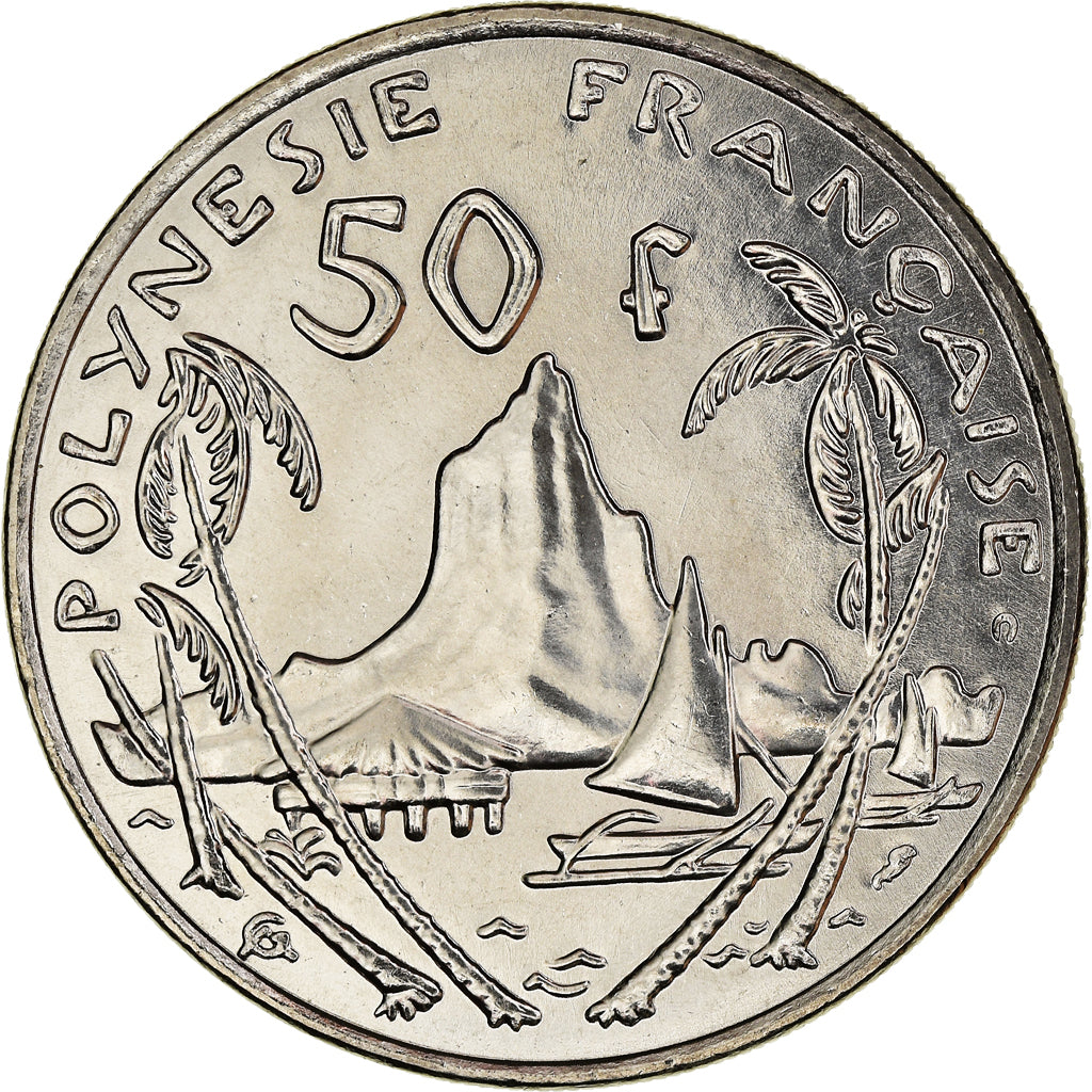 Münze, French Polynesia, 50 Francs, 2001, Paris, STGL, Nickel, KM:13