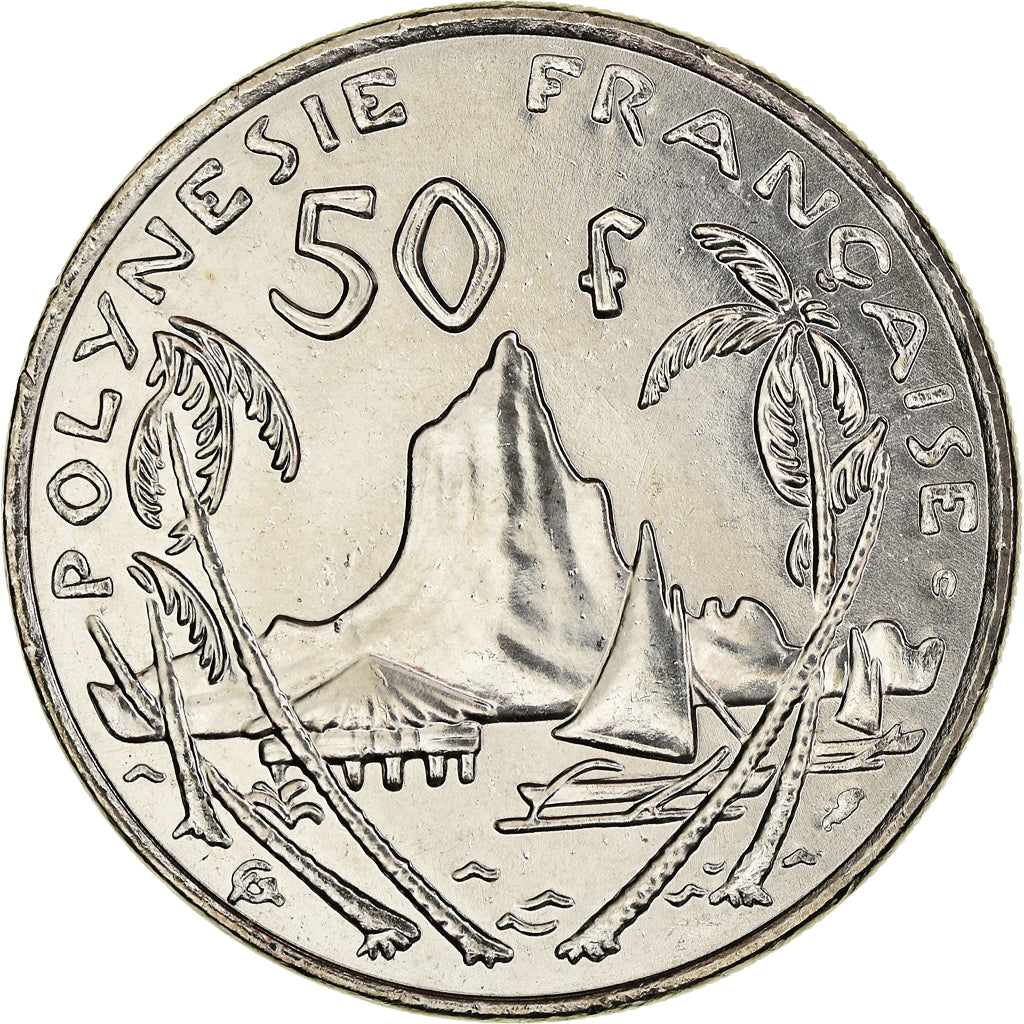 Münze, French Polynesia, 50 Francs, 2001, Paris, UNZ+, Nickel, KM:13