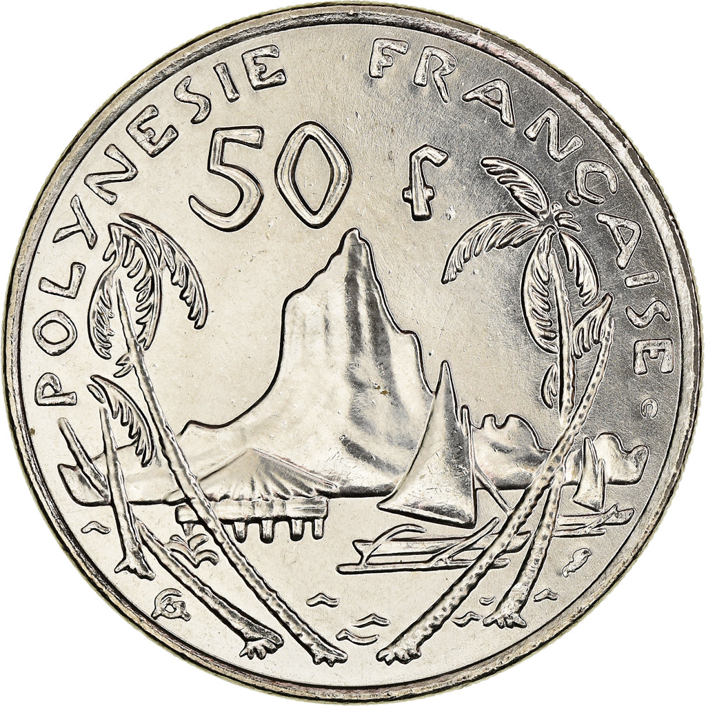 Münze, French Polynesia, 50 Francs, 2001, Paris, UNZ+, Nickel, KM:13
