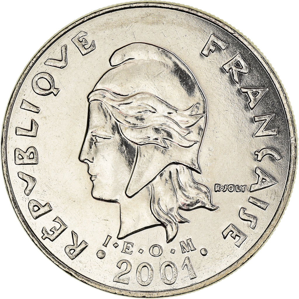 Coin, French Polynesia, 20 Francs, 2001, Paris, FDC, MS(65-70), Nickel, KM:9