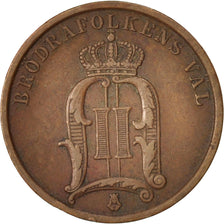 Sweden, Oscar II, 2 Öre, 1898, EF(40-45), Bronze, KM:746