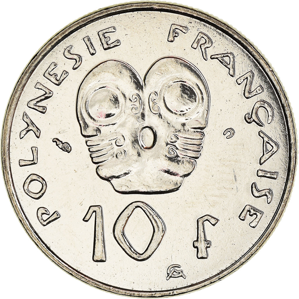 Coin, French Polynesia, 10 Francs, 2001, Paris, MS(65-70), Nickel, KM:8