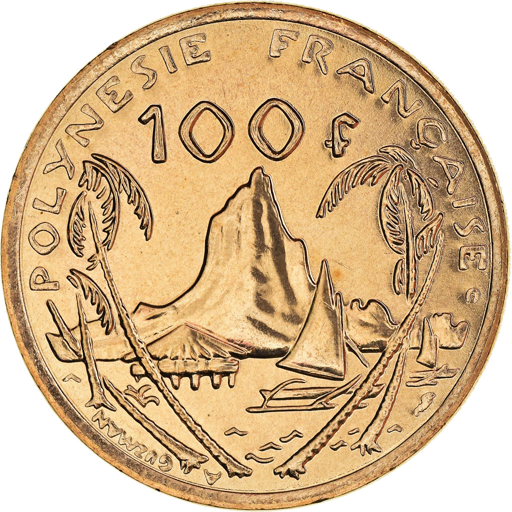 Coin, French Polynesia, 100 Francs, 2001, Paris, FDC, MS(65-70), Nickel-Bronze