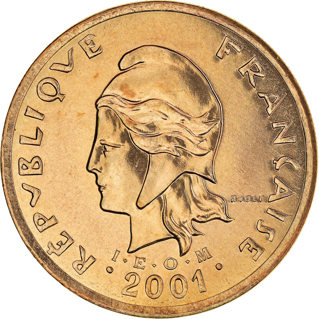 Coin, French Polynesia, 100 Francs, 2001, Paris, FDC, MS(65-70), Nickel-Bronze