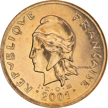 Coin, French Polynesia, 100 Francs, 2001, Paris, FDC, MS(65-70), Nickel-Bronze
