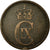 Moneda, Dinamarca, Christian IX, 5 Öre, 1891, BC+, Bronce, KM:794.1