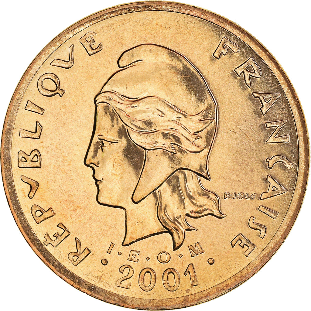 Coin, French Polynesia, 100 Francs, 2001, Paris, FDC, MS(65-70), Nickel-Bronze