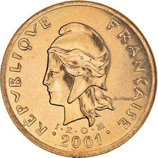 Moneta, Polinesia francese, 100 Francs, 2001, Paris, FDC, FDC, Nichel-bronzo