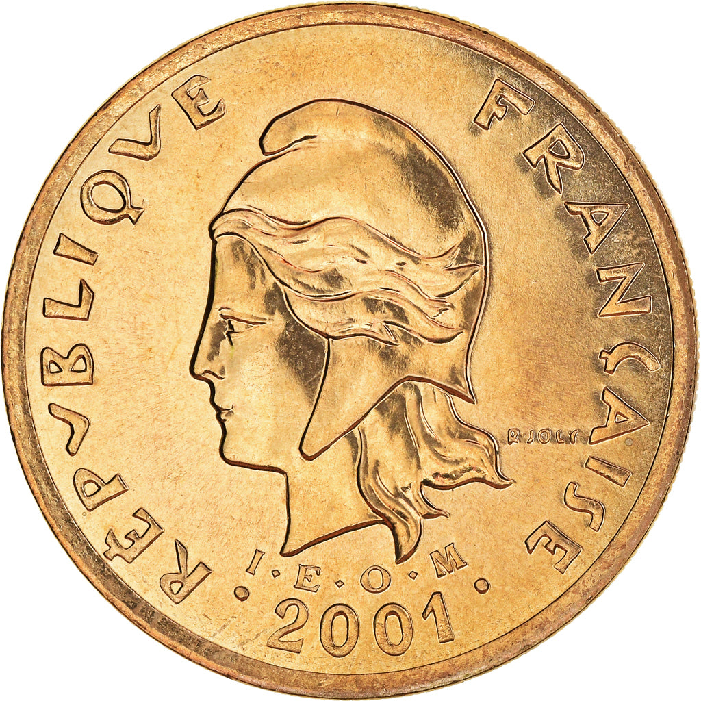 Coin, French Polynesia, 100 Francs, 2001, Paris, MS(65-70), Nickel-Bronze, KM:14