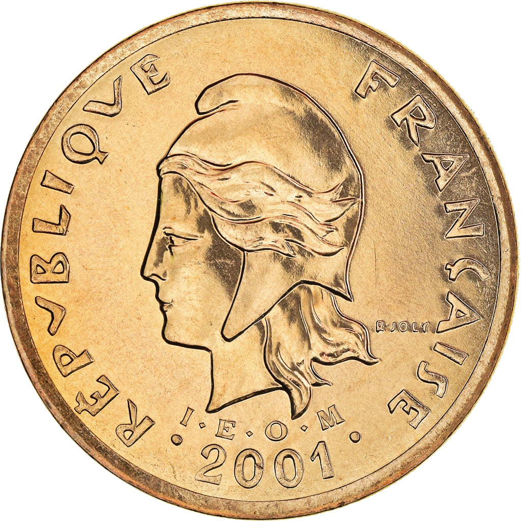 Coin, French Polynesia, 100 Francs, 2001, Paris, MS(65-70), Nickel-Bronze, KM:14