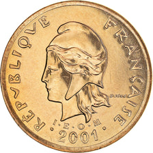 Coin, French Polynesia, 100 Francs, 2001, Paris, MS(65-70), Nickel-Bronze, KM:14