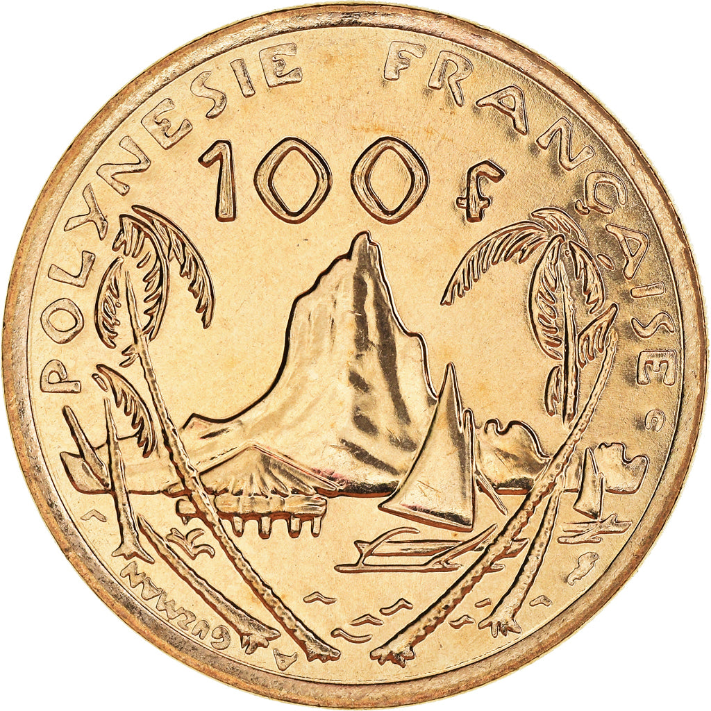 Coin, French Polynesia, 100 Francs, 2001, Paris, MS(65-70), Nickel-Bronze, KM:14