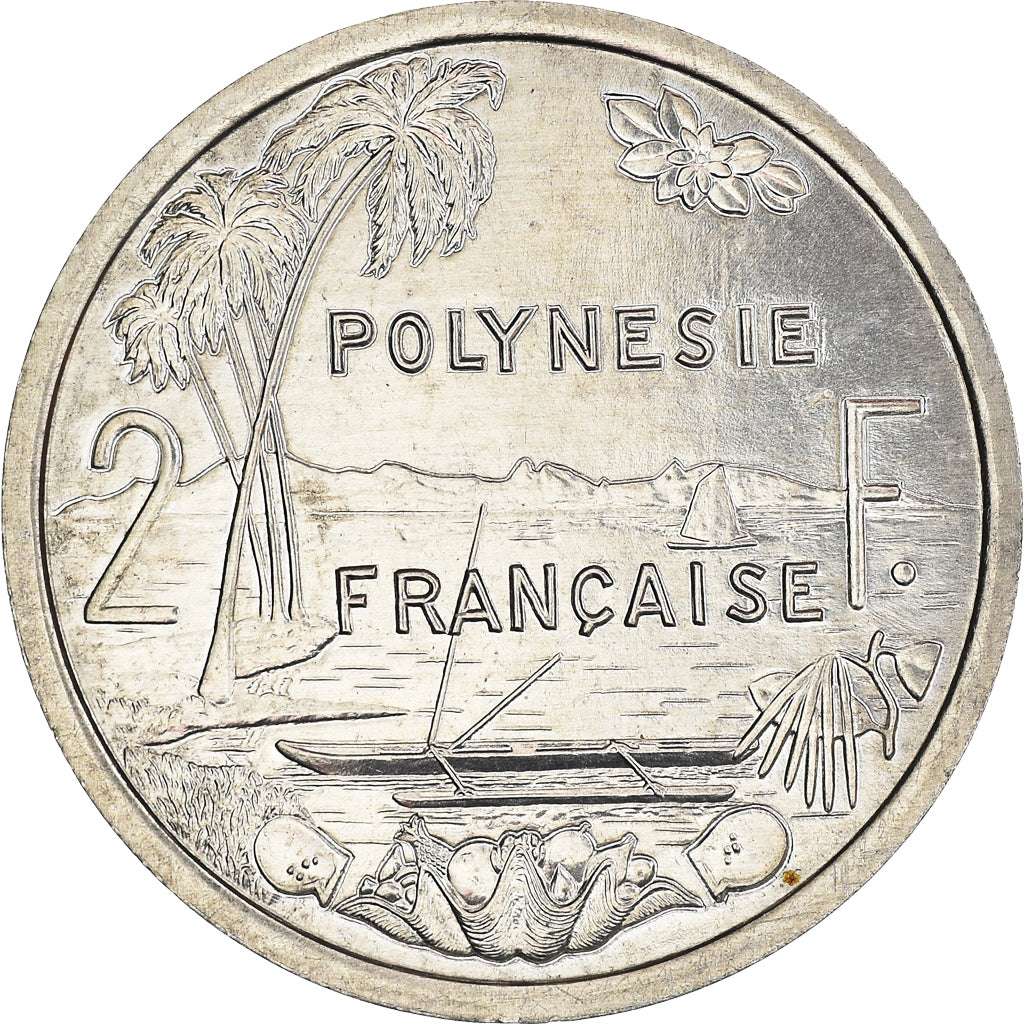 Moneta, Polinesia francese, 2 Francs, 2001, Paris, FDC, SPL+, Alluminio, KM:10