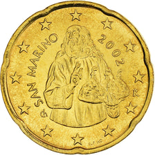 San Marino, 20 Euro Cent, 2002, FDC, Ottone, KM:444