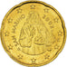 San Marino, 20 Euro Cent, 2002, FDC, Ottone, KM:444