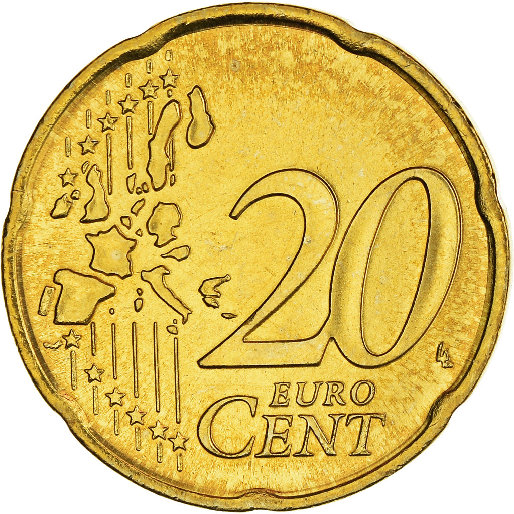 San Marino, 20 Euro Cent, 2002, FDC, Ottone, KM:444