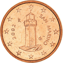 San Marino, Euro Cent, 2002, Rome, MS(65-70), Copper Plated Steel, KM:440