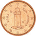 San Marino, Euro Cent, 2002, Rome, MS(65-70), Copper Plated Steel, KM:440
