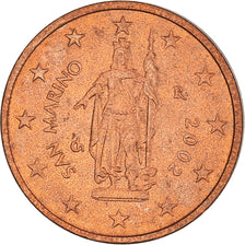 San Marino, 2 Euro Cent, 2002, Rome, MS(60-62), Copper Plated Steel, KM:441