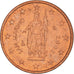 San Marino, 2 Euro Cent, 2002, Rome, MS(60-62), Copper Plated Steel, KM:441