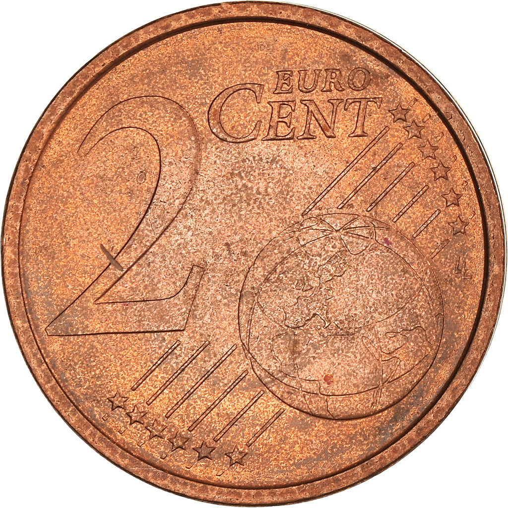 San Marino, 2 Euro Cent, 2002, Rome, MS(60-62), Copper Plated Steel, KM:441